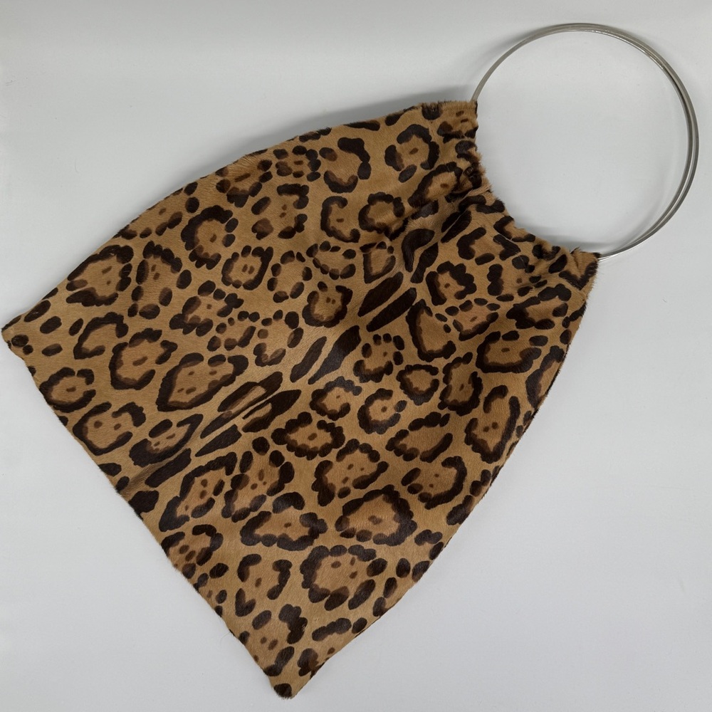 Fendi Leopard Print Hobo Bag with Black Accents - Picture 2 of 15